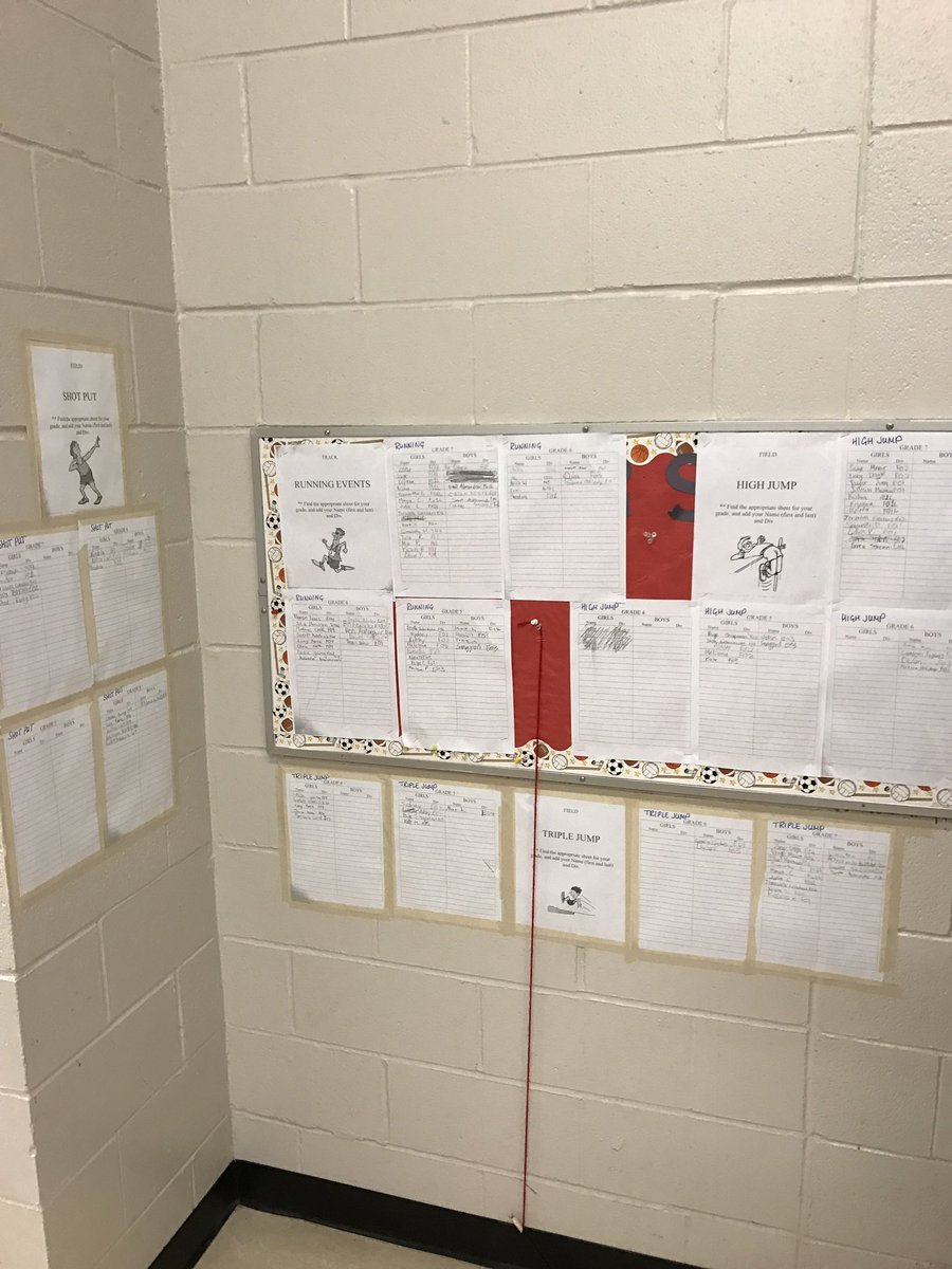 Gr 4-7 Track and Field sign up located outside the gym. Looking forward to another great season 🏃🏽 🏃🏼‍♀️