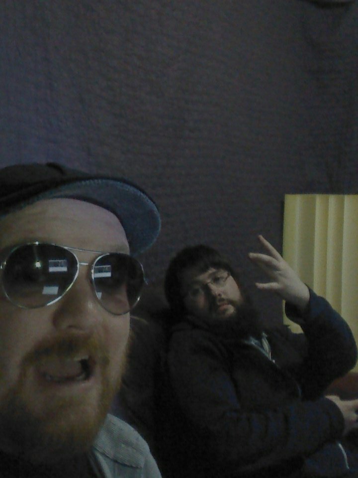 RocknBeardsPod's tweet photo. In studio recording our review of @BodyCountBand 's new album. #BloodLust coming this Wednesday. https://t.co/i0xHI86waV