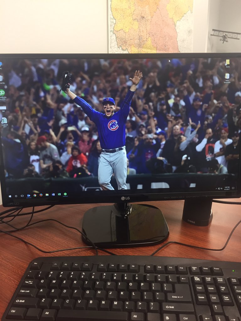 HaileySroga's tweet photo. Second day at new job and I had to get down to business. @ARizzo44,  this is my favorite picture of you! You're my favorite. https://t.co/lrQ1anmKDS