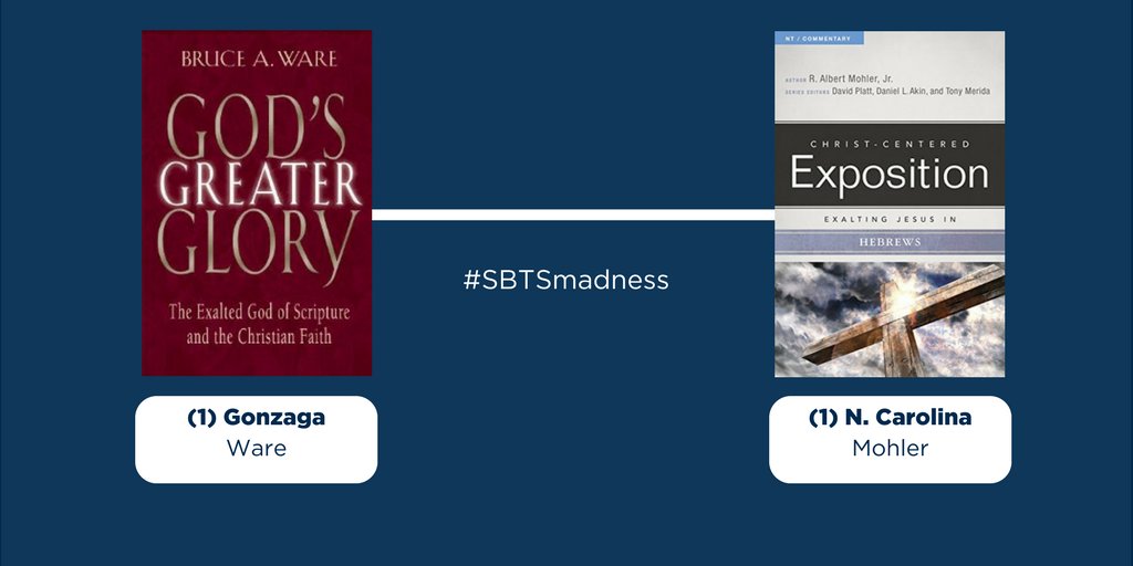 SBTSadmissions's tweet photo. One last time for #SBTSmadness 2017! It's @albertmohler (@BHAcademic) vs. Bruce Ware (@Crossway) RT this and our Pinned Tweet to win! https://t.co/KR8pzkkzxZ