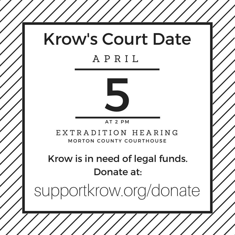 SupportKrow's tweet image. Krow's extradition hearing is in two days and she is in need of legal funds. Please donate if you can: supportkrow.org/donate