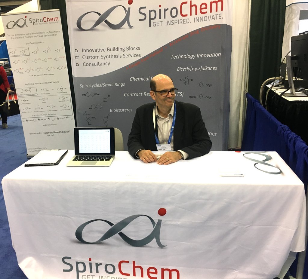 Prof. Carreira at a great ACS show in San Francisco.
SpiroChem: the New Awesome! :-)