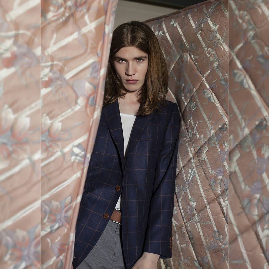 Magee checked blazer features in the 'Domestication' shoot, in the new issue of <a href="/mfimagazine/">MFI Magazine</a>, out now.
Stylist: <a href="/r/">Rex Hammock</a>… ift.tt/2nCoobv
