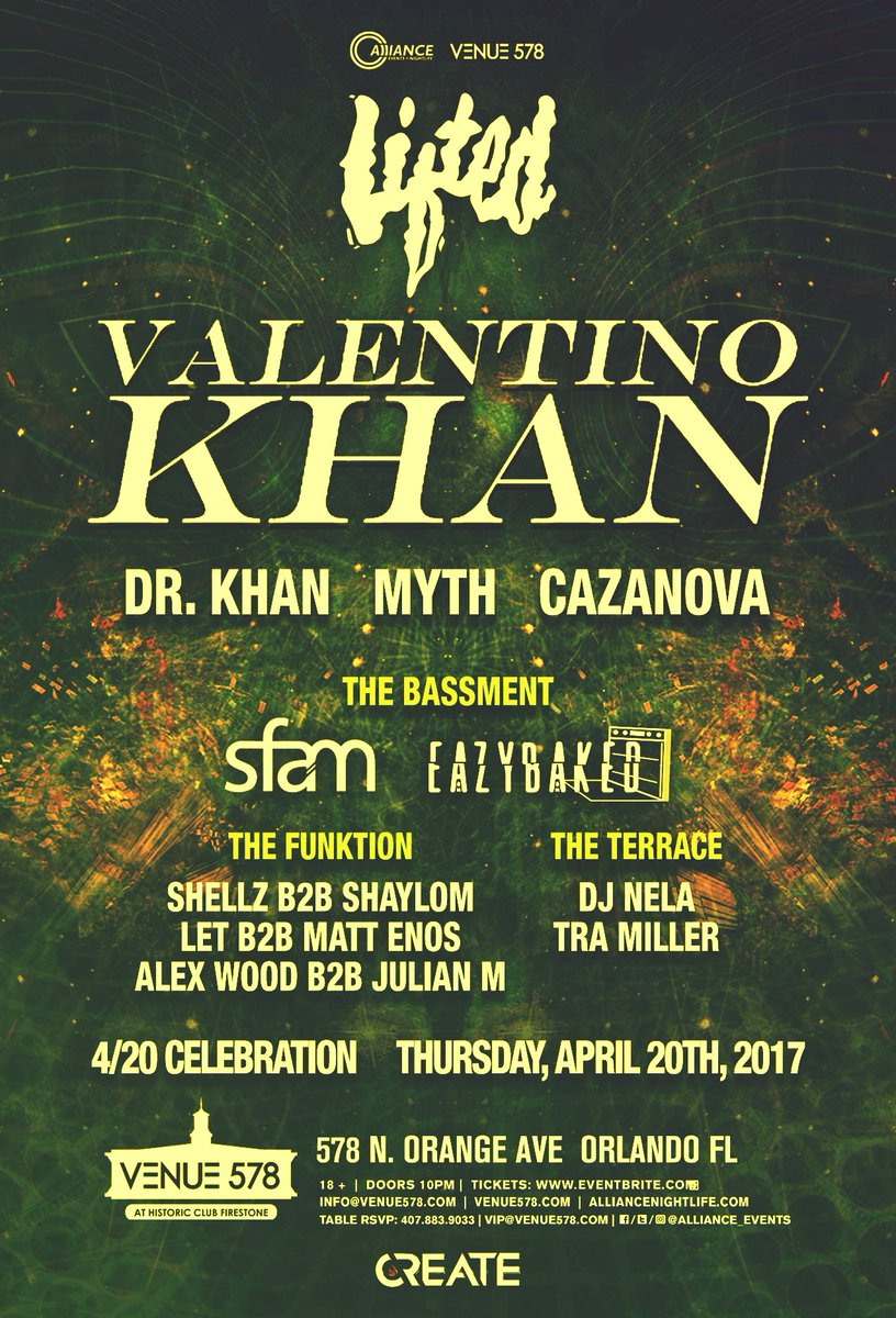Alliance_Events's tweet photo. ANNOUNCEMENT: Get lifted with us on 4/20 at @CREATE_Orlando!

Limited $4.20 early birds: https://t.co/wx27FxQtQV https://t.co/GGCpfLh1QQ