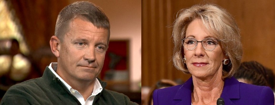 Image result for betsy devos erik prince