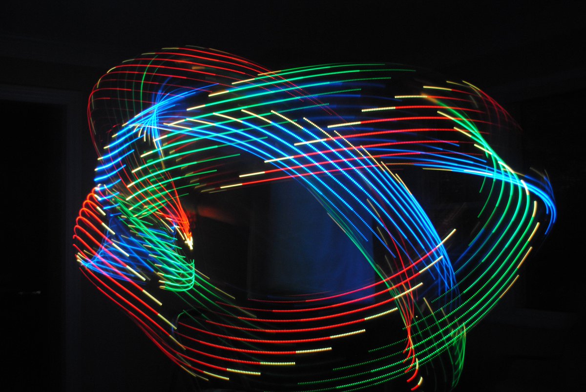 Flickerstrip's tweet photo. This one was taken with the Flickerstrip being held in a loop. You can tell when the strip was moving quickly by the spacing https://t.co/6RYzyVrfEg