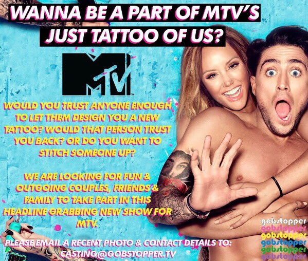 maxinefester's tweet image. Pls RT! @Charlottegshore Apply now for your chance to come down to our tattoo parlour! #JustTattooOfUs