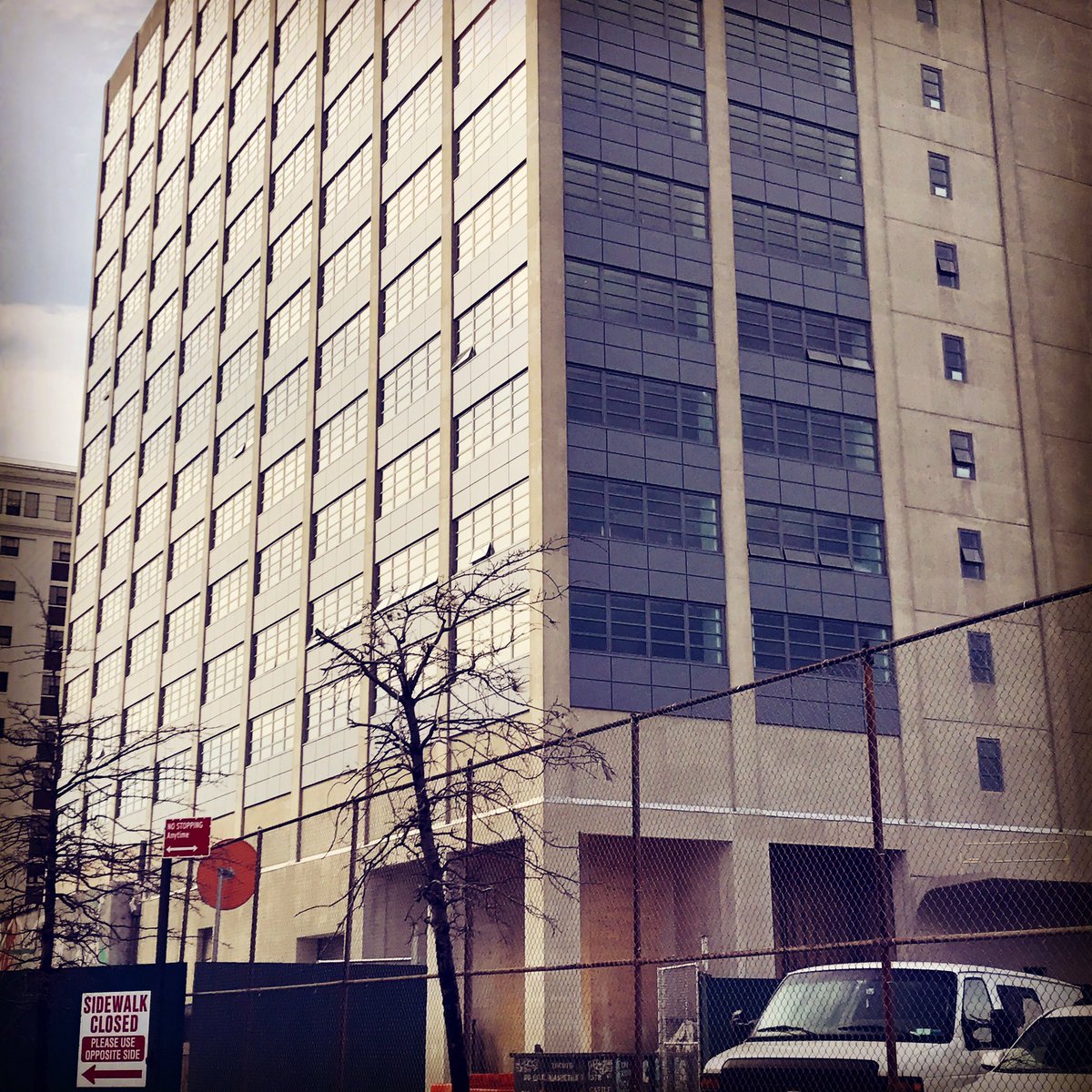 Front wall of <a href="/BklynNavyYard/">Brooklyn Navy Yard</a> Bldg 77 being cut away for plaza &amp; public food manufacturing hub, opening later in 2017 instagram.com/p/BScG8NHjzx2/