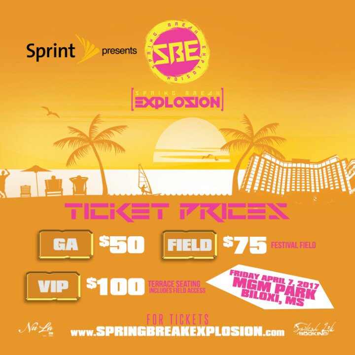 SBE2K17's tweet photo. Spring Break Explosion Festival RT @jesuis__elaine: @FLYYAPERCY Biloxi beach then level. https://t.co/2opZAPVIcq