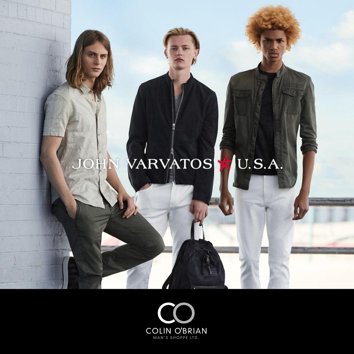 Step up your weekend wardrobe with brand new spring arrivals from <a href="/johnvarvatos/">John Varvatos</a>; coats, knits, tees, and everything in between! #spring17