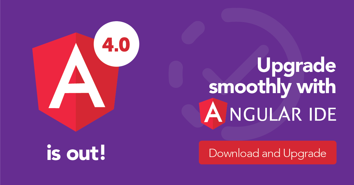 Genuitec's tweet image. Blog: Upgrade to #Angular4 - Lost in Angular Migration. 
Get Angular IDE and upgrade to 4 simply.
genuitec.com/upgrade-angula…  #angularide