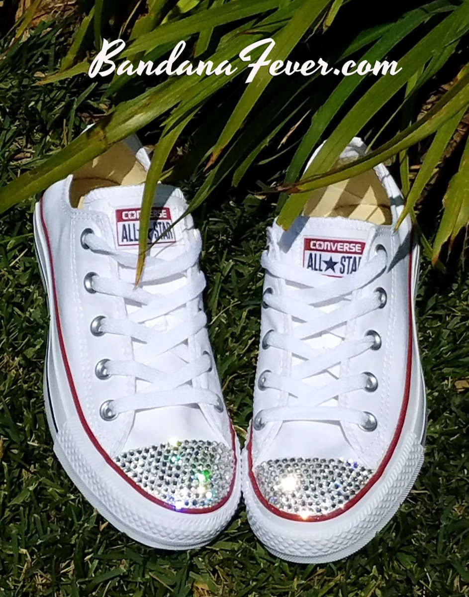 converse decorated with crystals