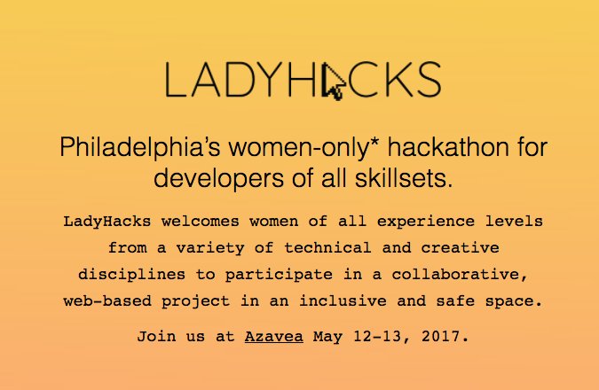 lizbrownsays's tweet image. Do you support #womenintech? Interested in sponsoring this year&apos;s @LadyHacks_ #hackathon? Get in touch w/me directly and I&apos;ll send deets!👩‍💻