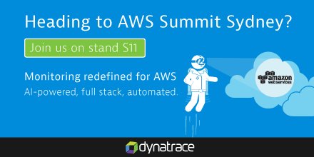 sjobson1's tweet photo. #loginSmooth #awscloud transition: Prep, Migrate, Cloud Ops #AWSSummit Sydney stand S11 https://t.co/BWQXyNh8Uv @Dynatrace https://t.co/xvfgQatRKC