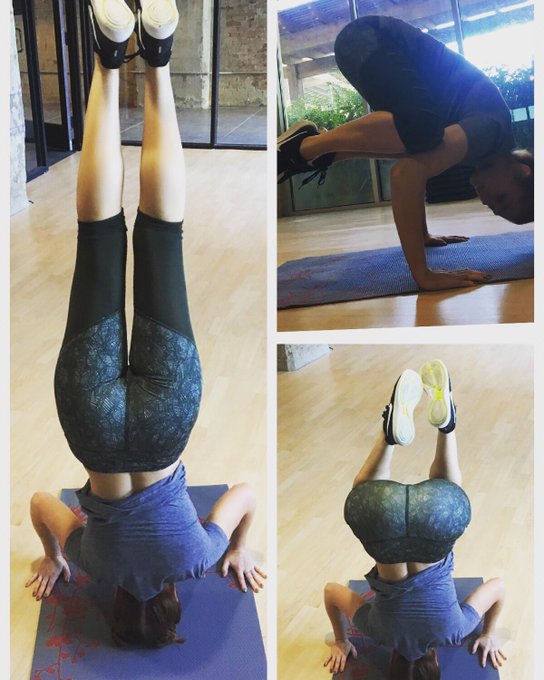 When your neighbor tries to front on you about some yoga and you try to show off.... but have never done<a href="/tag/namastebetchessss"class="tags"><span>#namastebetchessss</span></a>
