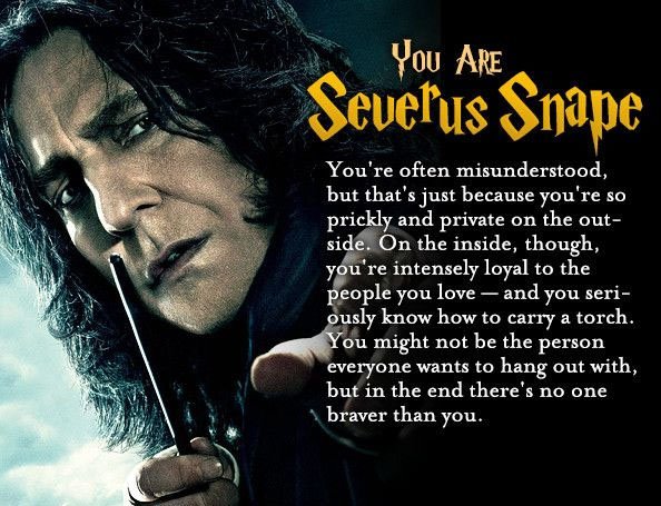 BChoco22's tweet image. I'm Severus Snape. Discover which #HarryPotter character you are! 

START QUIZ: goo.gl/Xn6IYF?Lap4