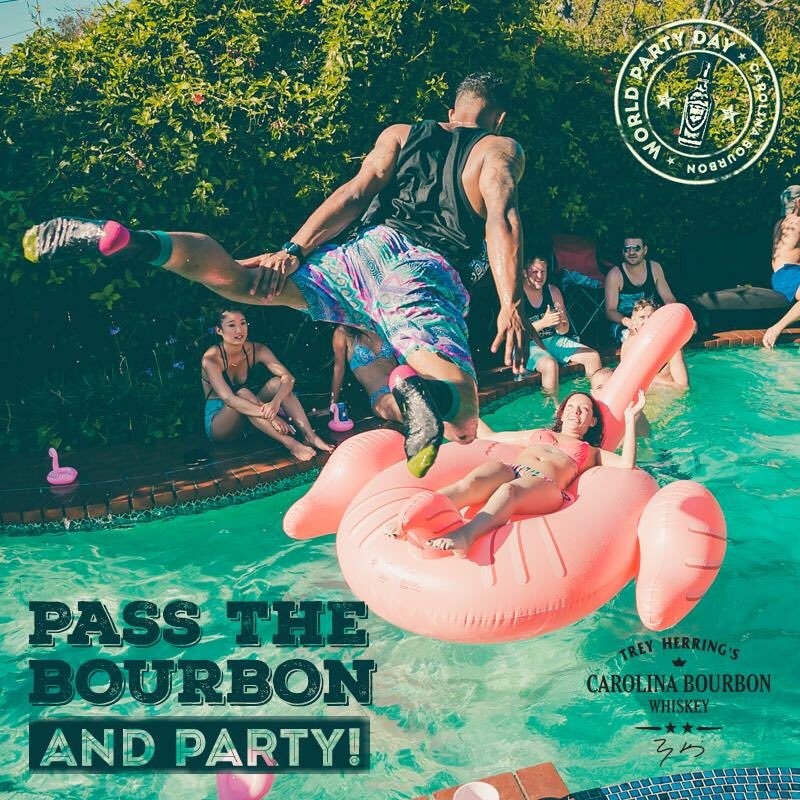#worldpartyday #carolinabourbon