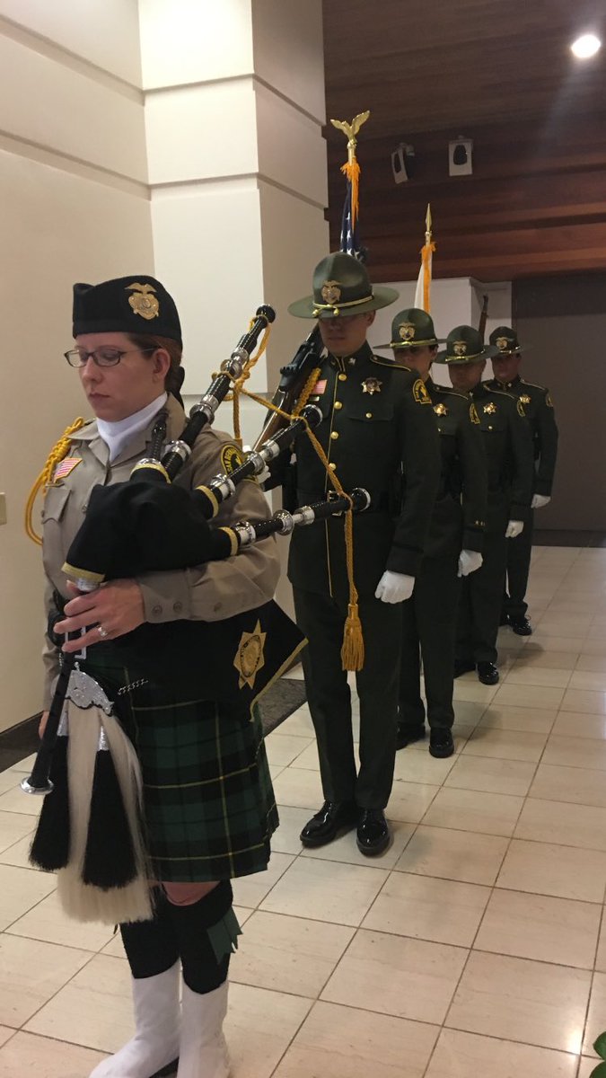 SBCSDacervantes's tweet photo. Sheriff's Honor Guard presents the colors at the D.A.'s annual National Crime Victims' Rights Week memorial.  #SBCSD https://t.co/JBSEt3q3hd