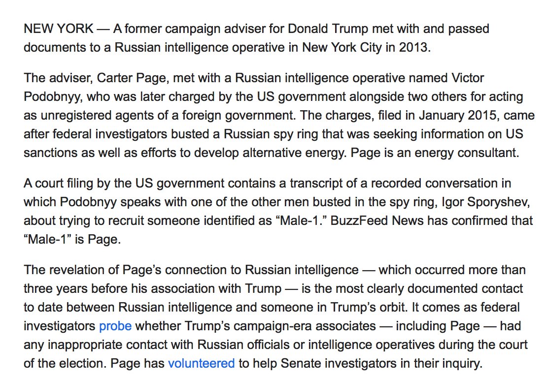 RVAwonk's tweet photo. Oh my -> Fmr Trump adviser Carter Page met with &amp; gave energy industry-related documents to... a Russian spy. 
https://t.co/TsxzQRkRcK https://t.co/MfR9ot1ekl