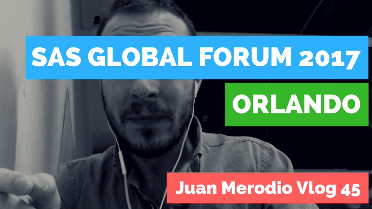 juanmerodio's tweet photo. SAS GLOBAL FORUM 2017 EN ORLANDO | Juan Merodio Vlog 45 ๐ฝยกYA puedes ver el video! โก https://t.co/7HWjN2q9JO #SASGF #sasgf17 https://t.co/gRI1sMhkit