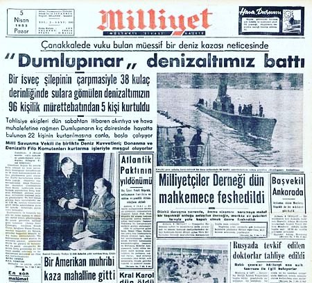 DUMLUPINAR DENİZALTIMIZDA ŞEHİT OLAN BAHRİYELİLERİMİZİ RAHMETLE ANIYORUM.