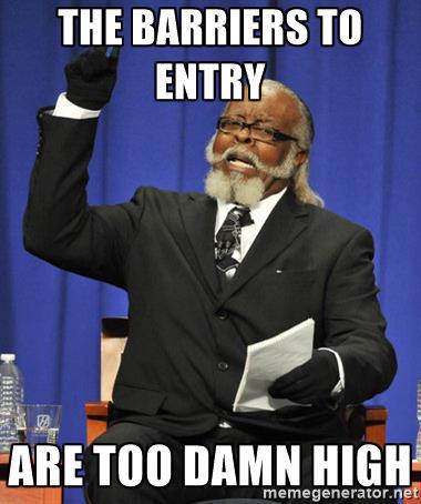 TeamDisoriented's tweet image. Barriers to Entry teamdisoriented.com/2017/04/03/bar…