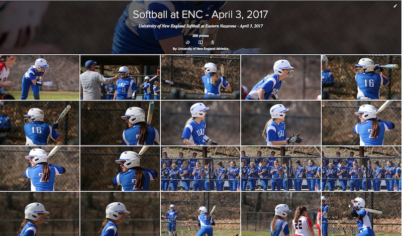 UNESports's tweet photo. Photos of @UNESoftball at Eastern Nazarene on April 3, 2017. #UniversityofNewEngland #UNESoftball #CCC #WeAreUNE https://t.co/FfSA9P6EFK https://t.co/RVfrwIVZbK