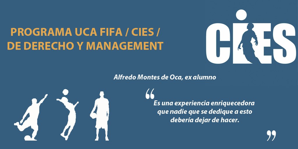 FIFA CIES Argentina (@fifaciesarg) on Twitter photo La palabra de nuestros alumnos. Habla <a href="/alfremontes/">Alfre Montes de Oca</a>: "Es una experiencia que nadie que se dedique a esto debe dejar de hacer" ¡Anotate! La palabra de nuestros alumnos. Habla <a href="/alfremontes/">Alfre Montes de Oca</a>: "Es una experiencia que nadie que se dedique a esto debe dejar de hacer" ¡Anotate!