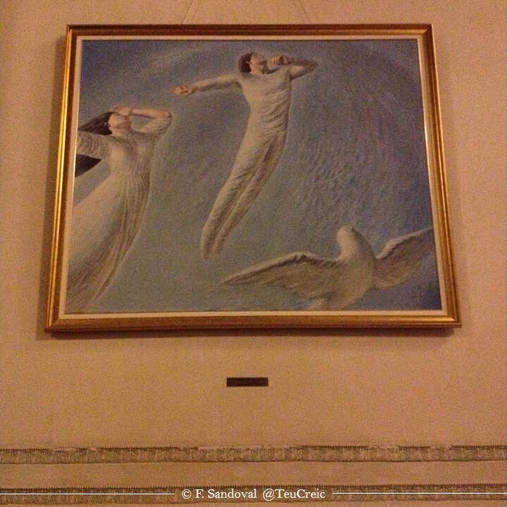 #pintura permanente en el #PalacioDelParlamento, #Bucarest; no tenía el nombre del pintor, hasta que @fgmdsp me lo hizo saber: Sabin Balasa