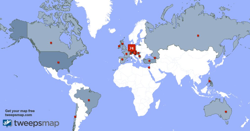 IcesplasherHD's tweet photo. My followers live in Germany (72%), Austria(7%)... Get your free map: https://t.co/gnjtzmaUyV https://t.co/4ttHyf9mGw