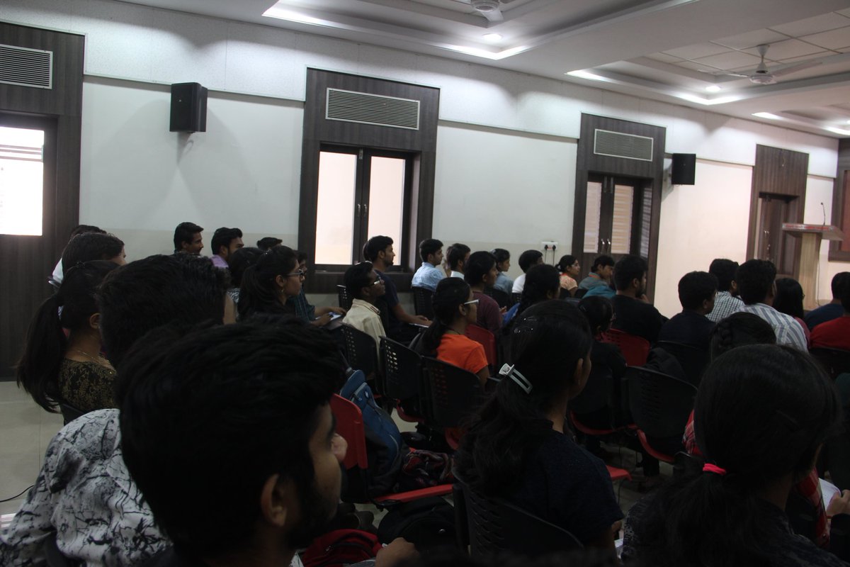 Pycamp2k17's tweet photo. Students go mad when he speaks, very interactive session on Day-2 about ChatBot, Facebook graphs by @Mahesh_Rakheja sir #pycamp2k17 https://t.co/KmJ7cGjvm1