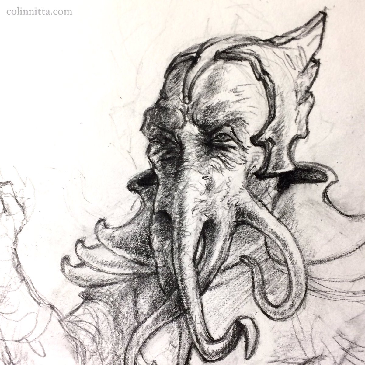 Image result for mind flayer drawing dnd.