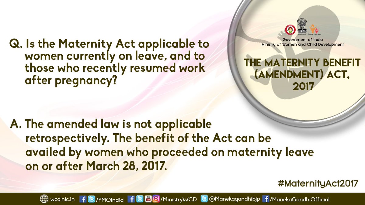 isagarsinghbjp's tweet photo. URGENT

@Manekagandhibjp the below 2 post by @MinistryWCD on #maternitybill has created negative impact on mothers as employers nt supportg https://t.co/mfVypR2jGQ