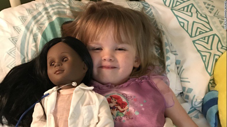 CNN's tweet image. Cashier: Wouldn&apos;t you rather have a doll that looks like you?

Girl:  &quot;She is a pretty girl, I am a pretty girl&quot; cnn.it/2nR7SFt