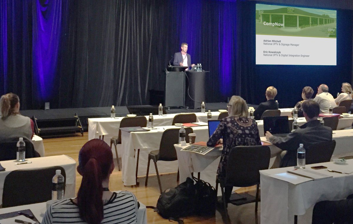 CompNowTweets's tweet photo. Our #IPTV Specialists at #InnQuest Australia sharing about our #DigitalSignage solutions! https://t.co/VsR4lkSyfn