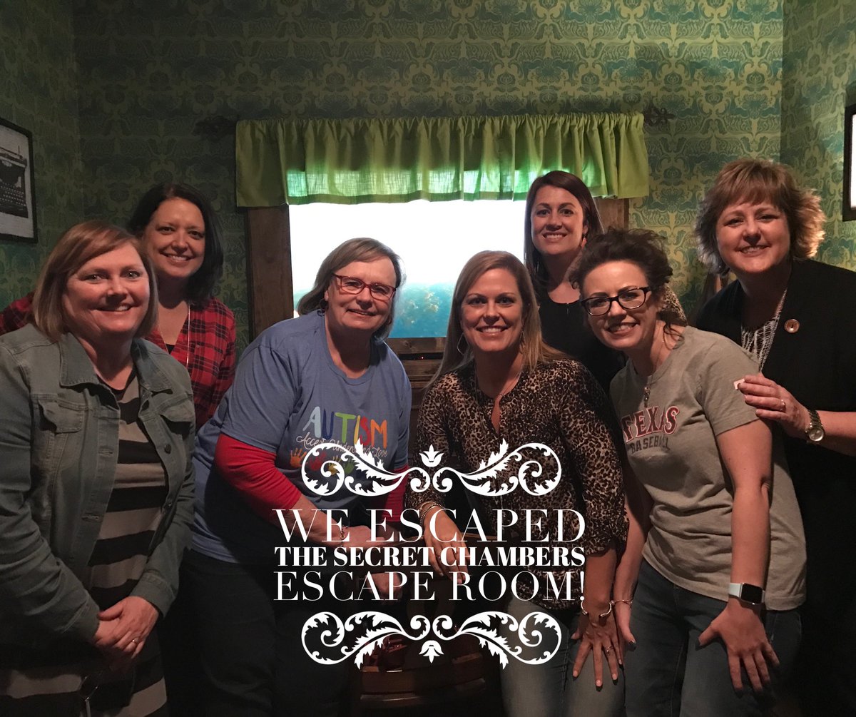 EMS ISD Elementary principals all escaped! After school bonding time - so much fun! #emsisd #emsproud
