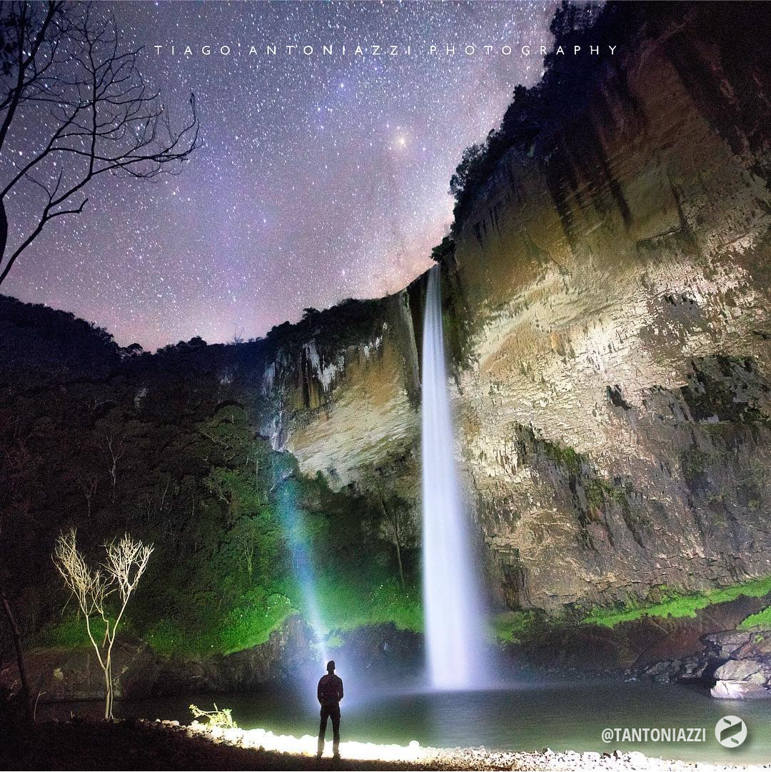 braznu's tweet photo. E essa pintura de clique do Tiago Antoniazzi via instagram #braznu? *Cascata do Chuvisqueiro - Riozinho, RS? https://t.co/kKYnyIhZjr