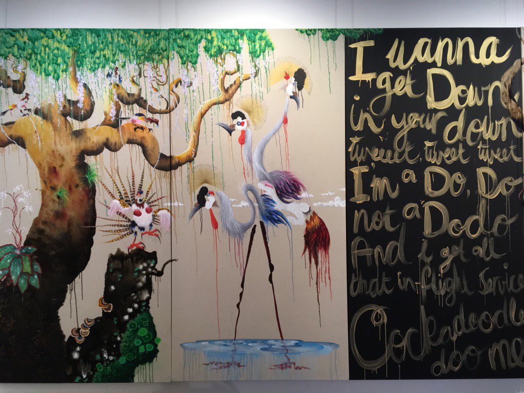 jennyeclair's tweet image. Down at #flinderslanegallery - I love #joshrobbins work