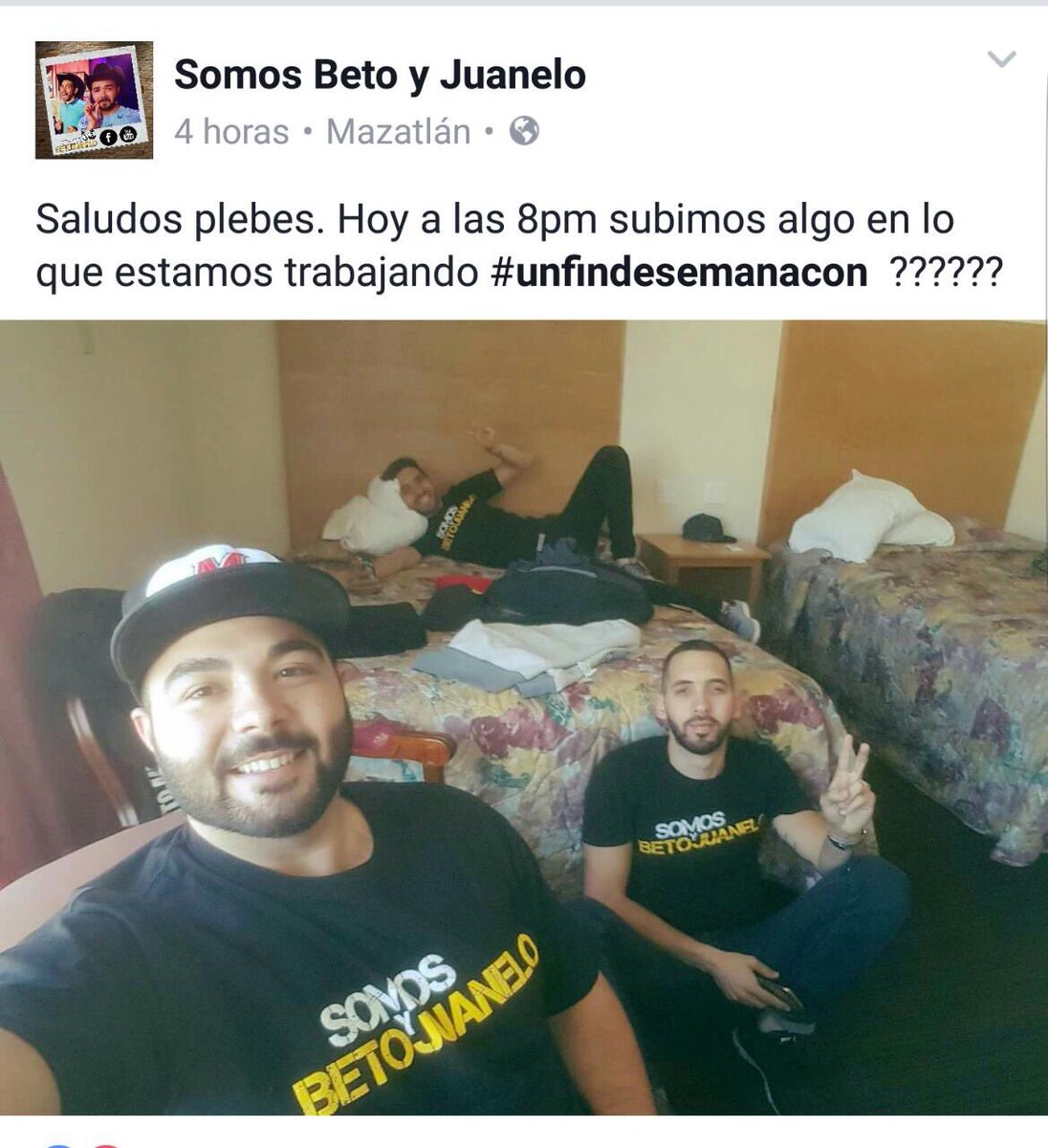 P_Interesadas's tweet photo. No Te Pierdas el Primer trailer oficial del #AntiReality de Somos Beto y Juanelo.
#UnFinDeSemanaCon @B_RanchoViejo 
https://t.co/Lj5TeLbNW0 https://t.co/un9IMmh5R5