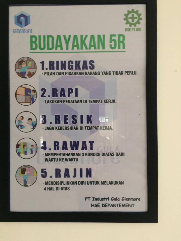 IndustriGulaGlenmore on Twitter: "WORKSHOP Training 5R/5S 1.Ringkas, 2
