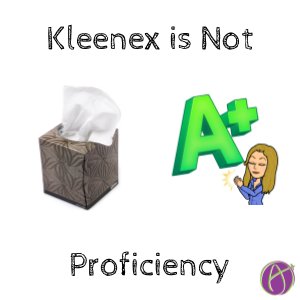 alicekeeler's tweet photo. Kleenex Is Not Proficiency by @nicolenaditz https://t.co/MFa1IY9uk2 https://t.co/aGFSqy8aA0