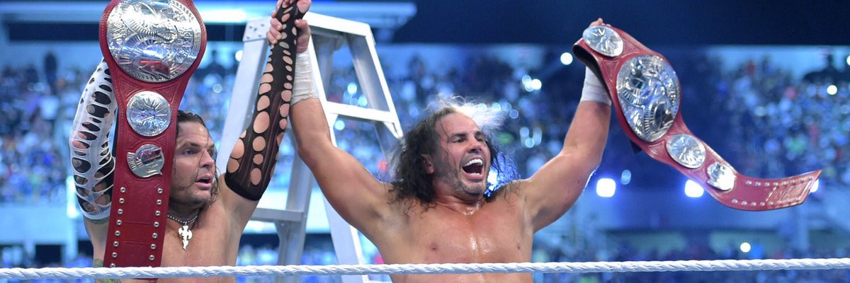 MATTHARDYBRAND's tweet image. Returning to the @WWE Universe has been absolutely DELIGHTFUL.

The most EXHILARATING Team in history is here to strengthen their legacy.