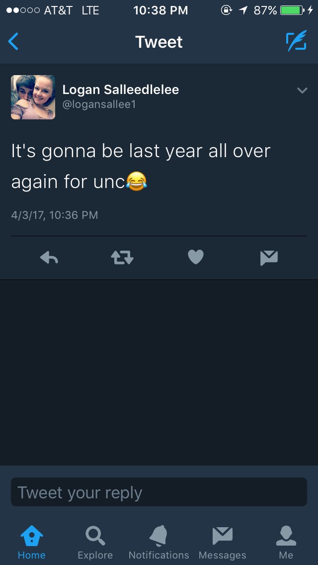 B_Carter30's tweet photo. Boy #youcaught @logansallee1 ๐ https://t.co/TgRqYgN79Y