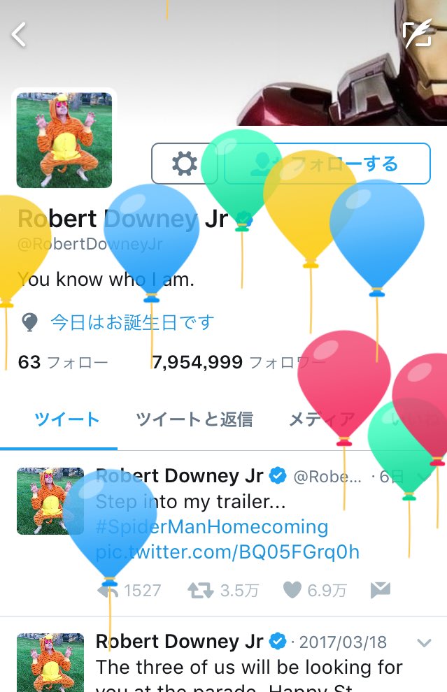    52      Happy Birthday Robert Downey Jr 
