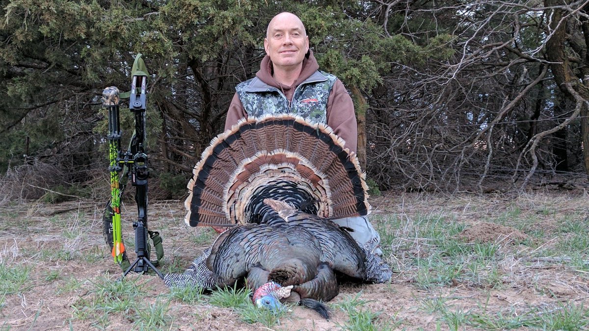 paulkornbowhunt's tweet photo. Kansas today another awesome Rio Grande Turkey! https://t.co/Q2DnjtWvBS