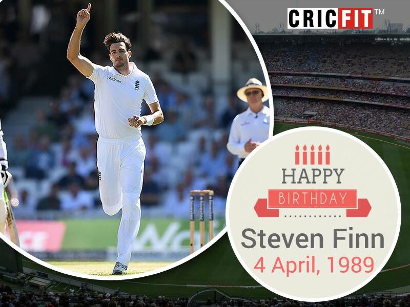 Cricfit Wishes Steven Finn a Very Happy Birthday! 