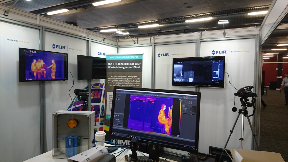 __imcontrol__'s tweet photo. Thermal Camera Early Fire Detection demo at WMAA conference w/ @flir https://t.co/4nhRAsUdsM