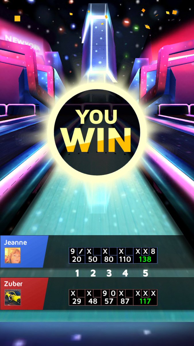 Truexcellence78's tweet photo. I won at New York stage with 138 points! Challenge me now![https://t.co/pgPmcMlMM3] #Bowling_King https://t.co/ZA3tFCHaqE