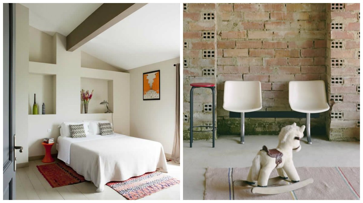 Vier hippe gezinsvriendelijke #vakantiehuizen met uitzicht op wijnvelden en de bergen van de #Pyreneeën.bit.ly/lesarrail