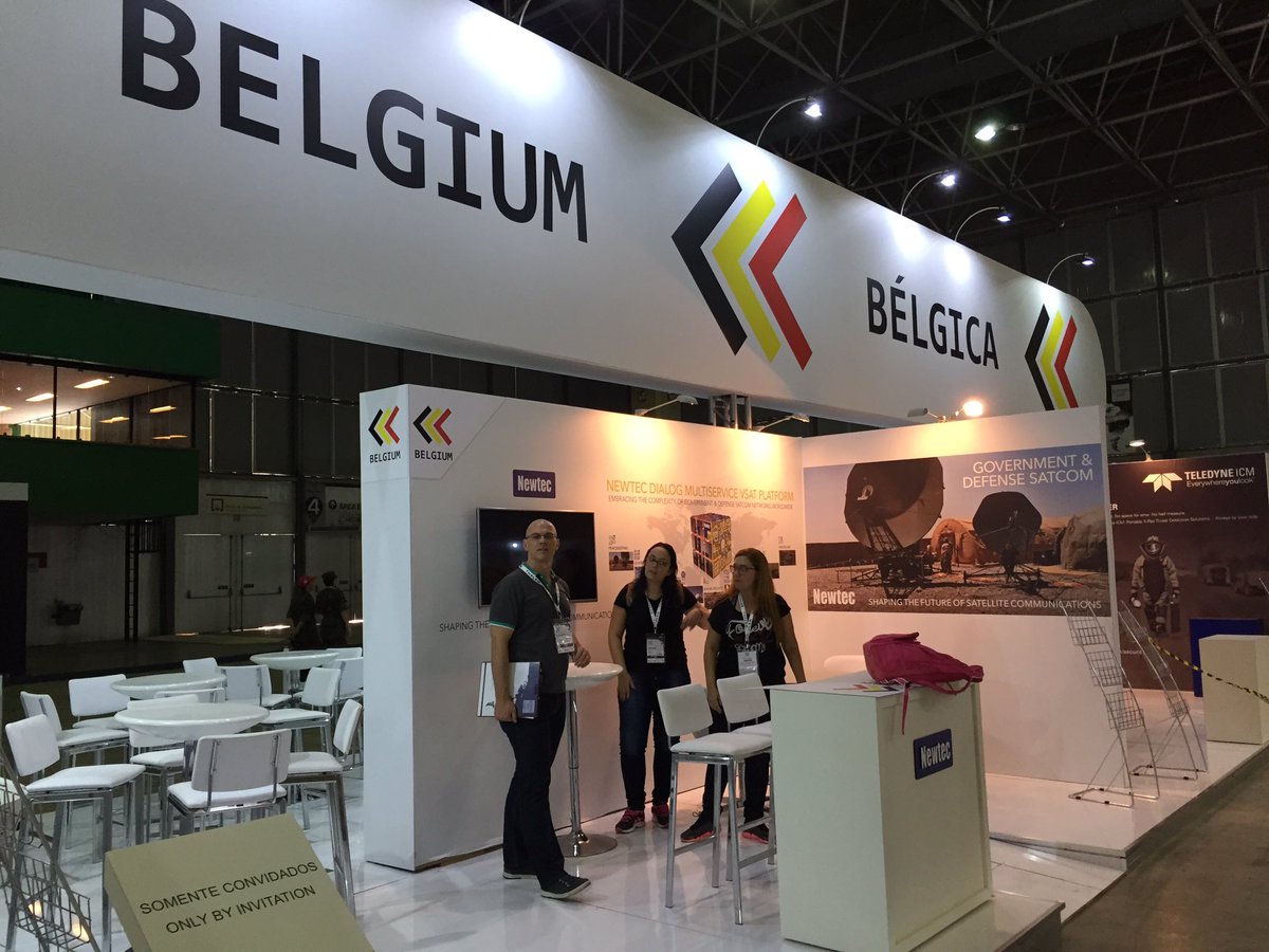 WillemsKoen's tweet photo. Build up for #LAAD2017 show in Rio this week. If you are around, pay us a visit for a chat about our satcom solutions #newtec_satcom https://t.co/Z13fjzhYKS